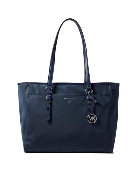 michael kors top-zip large tote navy|michael kors sullivan medium tote.